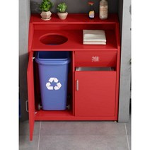 카페퇴식구 재활용 리턴바 트레이 반납대 휴지통 정리, 실버 그레이 양문형 100x55x110cm