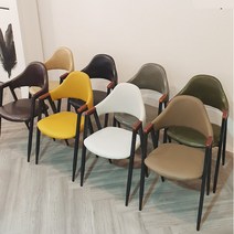 카페의자 업소용의자 인테리어 디자인 까페 철제 의자, 04.비올렛 철제콤비-머스타드