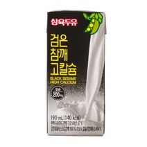 삼육 검은참깨 고칼슘두유 190mlx24입, [24팩]24팩X1박스
