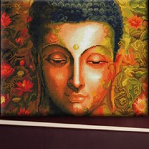 큐브아트 액자형보석십자수 (전체사각), 1개, 22.자비로운미소