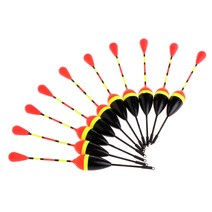 10pcs 잉어 낚시 부유물 세트 생선 태클 수직 8# 1.2g 용 부표 bobber 스틱 세트
