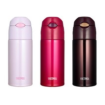써모스 써모스 빨대컵 보냉병 스트로보틀 FHL-400K 0.4L, 브라운