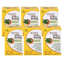 건강한내일 혈당에좋은 당애 1개월분 1일1정 30정 혈당관리식품 혈당 관리 복합 식품 당뇨 영양제 혈당 조절 바나바잎 추출물 혈당상승 억제 당케어 크롬 영양제, 6박스, 15g