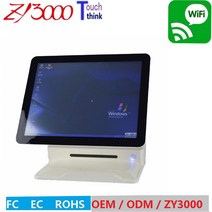 Windows 올인원 터치 스크린 영어 VFD 고객 디스플레이 POS 시스템 공장 가격 15 인치, 01 미국_02 i5  128G 8G RAM, 02 black