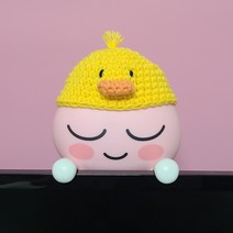 동물모자 라이언 어피치 카카오 프렌즈 모니터 걸이 방향제 모자 (방향제미포함), 병아리