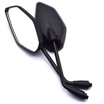 바이크 오토바이 액세서리 10mm 범용 백미러 스즈키 Vstrom 650 SFV650 GSR600 GSR750 혼다 CB650F CB500X, 01 Black