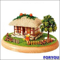 ForU919 디오라마 목재 입체퍼즐 영공방 초가집 퍼즐만들기 목재퍼즐 3D퍼즐 원목퍼즐, 상세페이지 참조, 상세페이지 참조