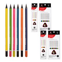 [조한스토어] 모나미 고품질 흑목 바우하우스 연필, 1개, 삼각연필 3001_B_6자루