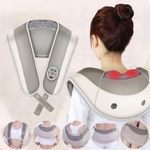 Smabat 목 어깨 마사지기 안마기 셀프 어깨 마사지기 다부위 마사지 온열 강도조절 부모님 선물, 7250