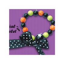 미리사몰 팔찌 만들기 세트 구슬 끼우기 비즈 공예 다양한 디자인 아동 유아 어린이 방과후 돌봄 장난감 놀이 미술 수업 준비물 우레탄줄 단체 DIY 키트, 팔찌 만들기 세트:MP20 할로윈팔찌(오렌지)