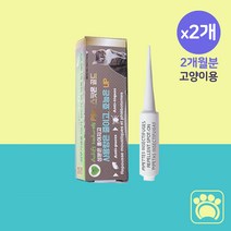 고양이 진드기 퇴치제 심장사상충 예방 바르는 외부기생충 방지제 필루 스팟온 1ml, 2개