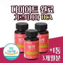 식약처인증 체지방감소 가르시니아 다이어트 보조제 뱃살 가르시니아 비타민B 추출물 정 영양제 효능 다이어트 컷팅제 가르시니아 캄보지아 HCA 기능성원료 알약, 약 3달분 +1달분