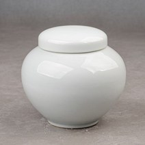 백자 무지 소금단지 2.4kg 꿀항아리 241809