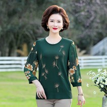 뉴타임즈 중년 여성 반팔 블라우스 N054Z