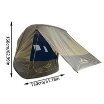 차박텐트 오토캠핑 야외 차박 자동 SUV 자동차 천막 방수 보관 텐트 캠핑 하이킹 다목적 대형 캐노피, [01] Brown