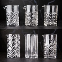 BRC 크리스탈 타입 믹싱글라스 6type 550ml/650ml 홈텐딩 칵테일용품, 5.스트라이프 650ml