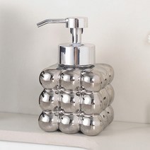 1상2템 세라믹 디스펜서 욕실 주방 공병, 실버, 1개