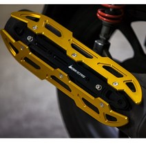 프로라이더스 21년이후 PCX 머플러커버 알류미늄 배기 보호커버 바이커즈, 골드, 1개
