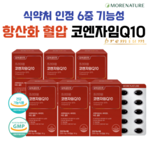 모어네이처 코엔자임Q10 항산화 혈압감소 식약처인정, 6개(12개월분)