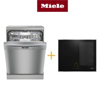 234419 Miele 밀레 G 7114 C SC CLST 식기세척기(+파워디스크 7개 울트라탭 60P 1박스)+KM 7464 FR 인덕션 4구(+액세서리 3종)