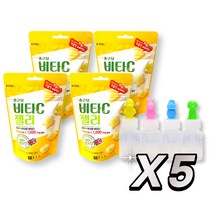 종근당 영국산 비타C 젤리 4봉 + 12cc 캐릭터(랜덤) 투약병 4개, 5세트