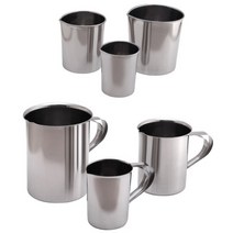 스텐 비이커 계량컵 100ml 200 300 500ml 1리터 2L 5L 10L 손잡이 철제 비커, 스텐비이커 3L