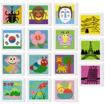 [동화오피스] 데코샌드 액자만들기 / 샌드아트 DIY 어린이 만들기키트, 111 나비, 1개