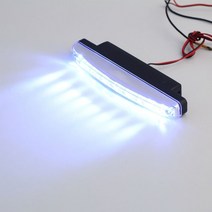 수입차부품 범용 자동차 led 라이트 12v 8led 자동차 주간 러닝 안개 램프 자동차 운전 라이트 슈퍼 밝은 흰색 보조 램프 120, 없음