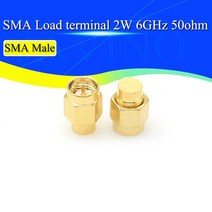 엘이디등 led센서등 LED등 조명 부품 2pcs 2w 6ghz 50 옴 sma 남성 rf 동축 종단 더미로드 금도금 캡 커넥터 액세서리, 없음