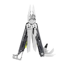 LEATHERMAN 레더맨 시그널 캠핑 멀티툴 화재 알림 망치 비상 호루라기, 그레이/옐로우