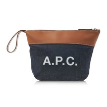 아페쎄 [명품]APC 악셀 로고 데님 파우치 COD M63526 CAF M63526CAF01
