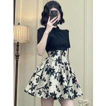 여름 원피스 햅번 스타일 프랑스 복고풍 드레스 여성 틈새 디자인 국가 허리 슬리밍