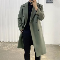 아도르클래식 앤디 더블 울 캐시미어 겨울 빅사이즈 오버핏 코트