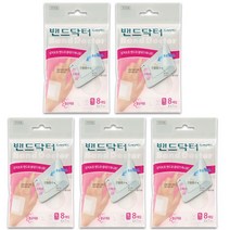 밴드닥터 드레싱밴드 S소형 8매입 X 5개 드레싱 반창고, 1세트