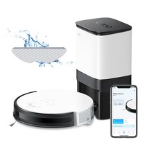 TP-Link Tapo 로봇 청소기 및 대걸레 콤보 자체 빈 베이스 최대 70일 용량 자체 충전 로봇 진공 청소기 단단한 바닥 반려동물 털에 적합 알렉사 및 구글 홈과
