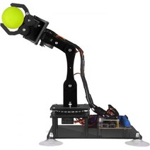 코딩컴퓨터 로봇코딩 레고 무선조종 장난감 Adeept 5-DOF 로봇 암 키트 Arduino IDE 프로그래밍 가능 DIY 코딩 STEM 팔과 호환되는 5축 OLED 디스플레이 처, Black
