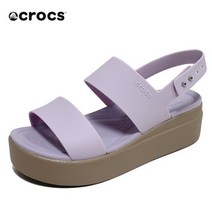 크록스 브루클린 로우 웨지 샌들 여자 키높이 슬리퍼 신발 206453-5PV