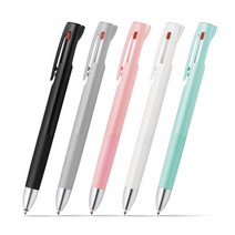 제브라 블렌 3색 유성볼펜 부드러운 에멀젼 잉크 0.5 0.7 (볼펜 1개 + 리필심 블랙 1개), 0.5mm 화이트 (B3AS88-W)+리필심 1개