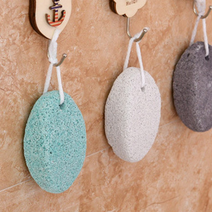 원형돌 고리형 뒤꿈치 각질제거 돌스크래퍼 풋스크럽 굳은살 발때밀이, 단품, 단품