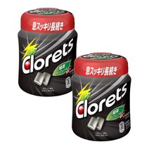 일본 Chlorets Clorets XP Sharp Mint and Gum 클로레츠 XP 샤프 민트 앤 검 츄잉껌 140g 2팩