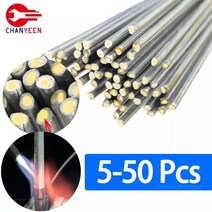 솔더 파우더 알루미늄 용접봉 저온 주석 납땜 와이어 도구 키트 550 개 필요 없음, CHINA, 1.6mm x 33cm_10 Pcs