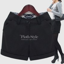 피오뜨 7529.모직롤업 팬츠 반바지