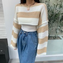 레브시티ST크롭니트 단가라스트라이프숏레이어드볼레로울여성티스트릿힙합여자티슬림핏봄간절기신상추천패피들이주목하는요즘유행하는코디레이어드하기좋은빅사이즈오버핏박데일리룩출근패션캐쥬얼