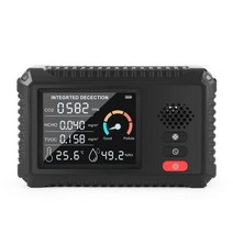 금속 탐지기 고 6 in 1 C 미터 전자 온도 습도 시험기 이산화탄소 TVOC HCHO PM2.5 검출기 대기 질 모니터, 07 5 in 1