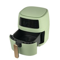 silver crest 터치식 에어프라이어 대용량 6L, 실버, 애플 그린