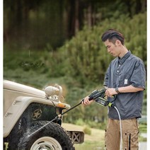 무선 고압세차기 분사기 물총 세차 휴대용 차량용, 세차 청소기