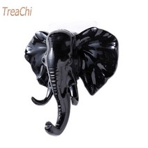 도면걸이 소 대코끼리 머리 벽걸이 문 열쇠 옷 코트 모자 가방 수건 장식 홀더 거실