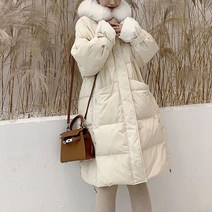 HONGKANG 하프 패딩 면저고리 두꺼운 후드점퍼 이쁜룩