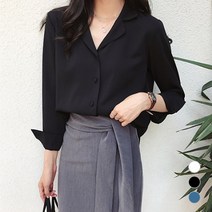 와이제이 국내 당일 발송 여성 셔츠 블라우스 3컬러 카라 긴팔 기본셔츠 YJK173