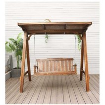 그네의자 전원주택 카페 펜션 야외그네 행잉 흔들벤치, E